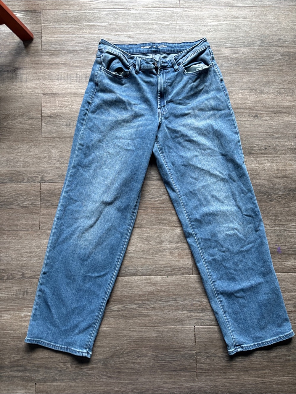 Classic Straight-Leg Blue Jeans by old navy